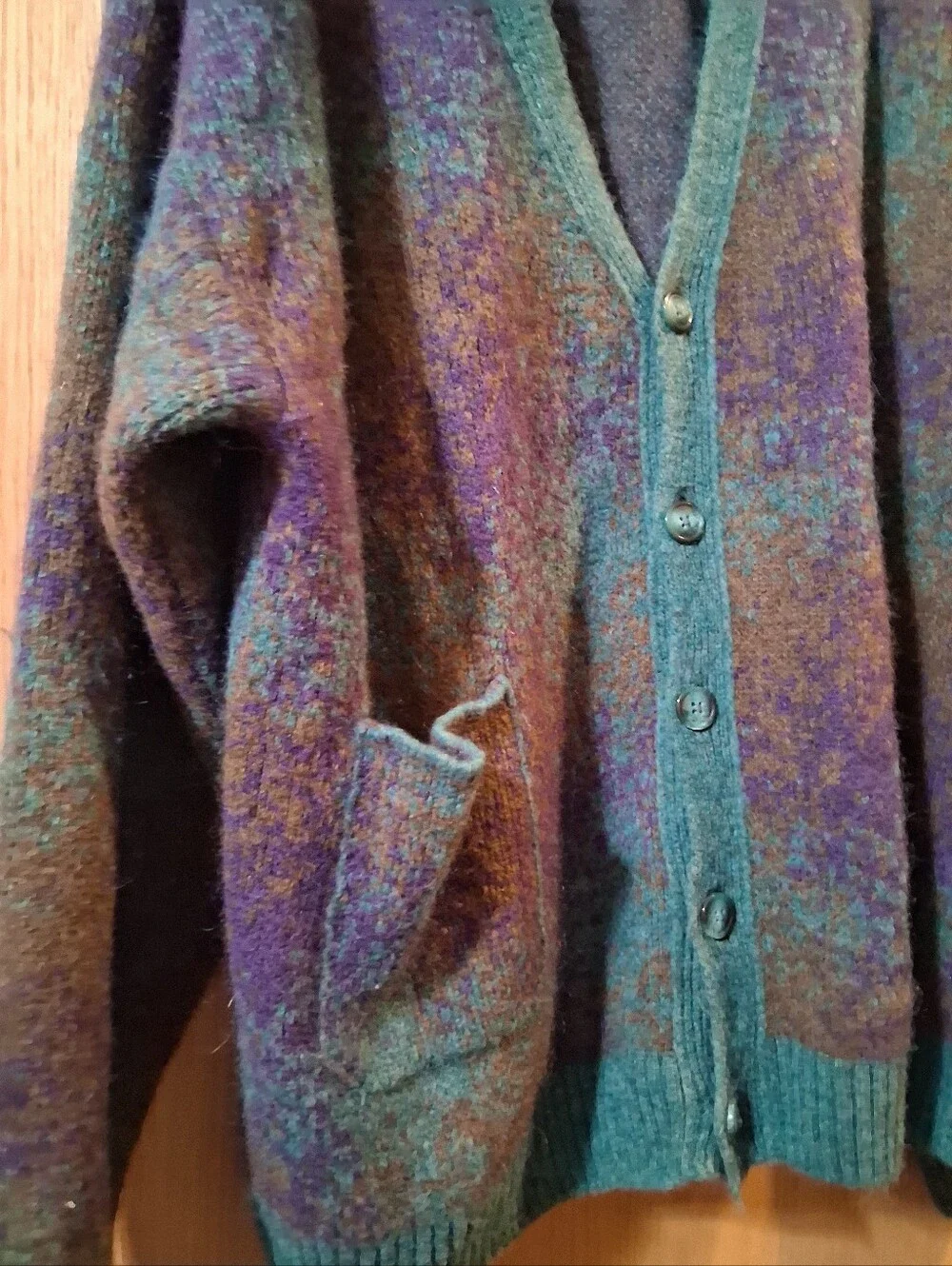 Pop Trading Company Knitted Cardigan sweater, Multicolour, large, Mens